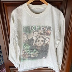 Vintage 2002 Creed Tour Double Sided Long Sleeve Graphic Band Tee Merch